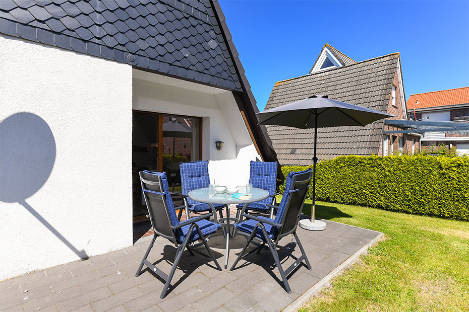 Ferienhaus „NordseeNest“ - Terrasse