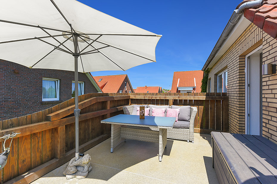 Ferienwohnung „Steuerbord“ - Balkonterrasse