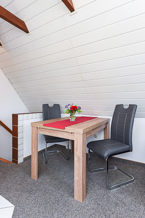 Ferienwohnung - Wohnzimmer mit integriertem Küchenbereich