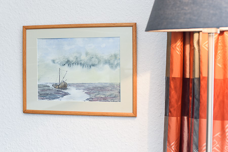 Ferienwohnung - Wohnzimmer mit integriertem Küchenbereich