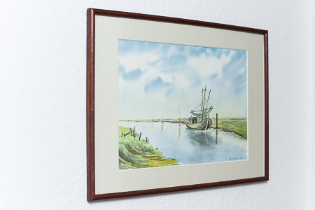 Ferienwohnung - Wohnzimmer mit integriertem Küchenbereich