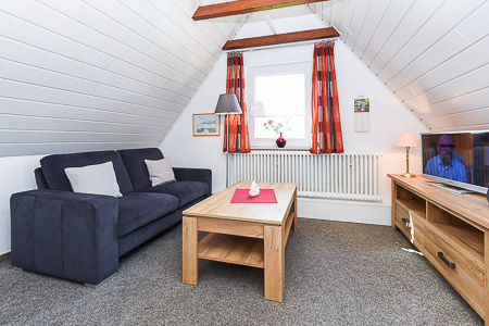 Ferienwohnung - Wohnzimmer mit integriertem Küchenbereich