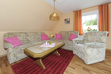 Ferienwohnung „Möwe“ - Wohnzimmer
