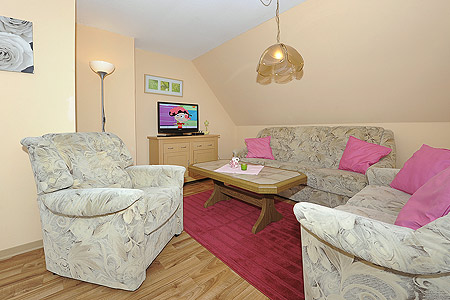 Ferienwohnung „Möwe“ - Wohnzimmer