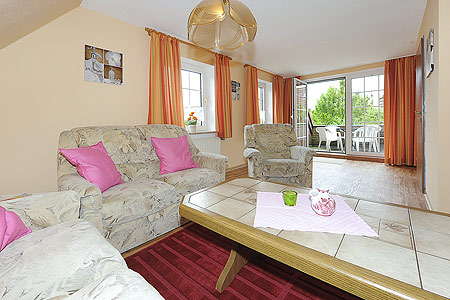 Ferienwohnung „Möwe“ - Wohnzimmer