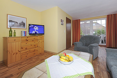 Ferienwohnung „Wattwurm“ - Wohnzimmer