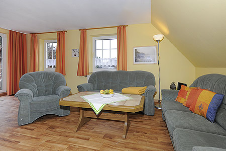 Ferienwohnung „Wattwurm“ - Wohnzimmer
