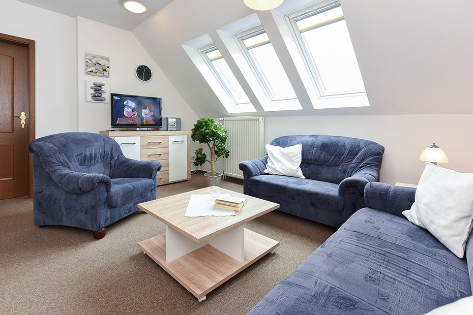 Ferienwohnung „Backbord“ - Wohnzimmer