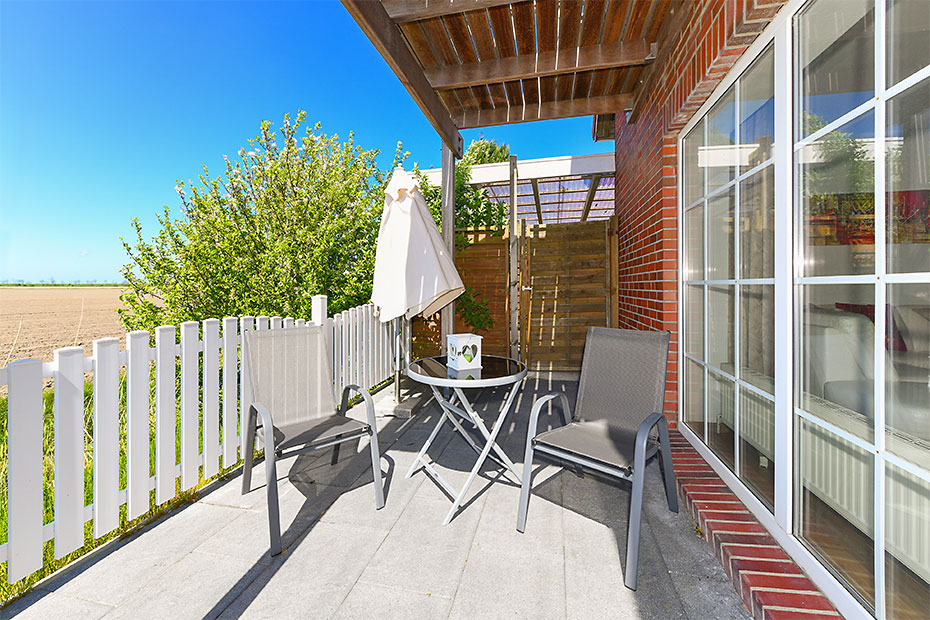 Ferienwohnung „Kapitän“ - Terrasse