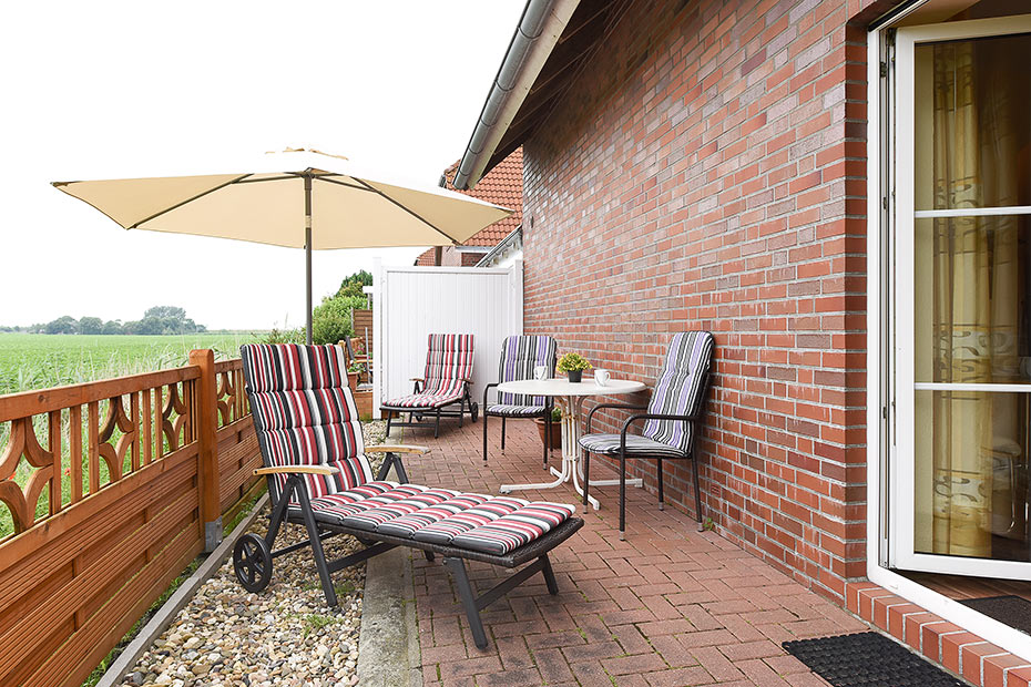 Ferienwohnung „Koje“ - Terrasse