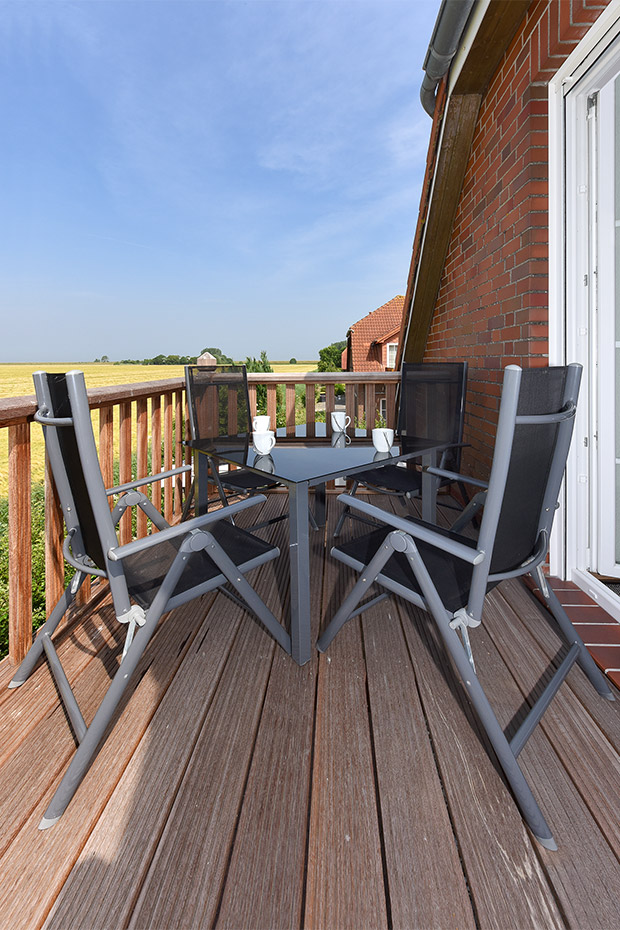 Ferienwohnung „Steuerbord“ - Balkon