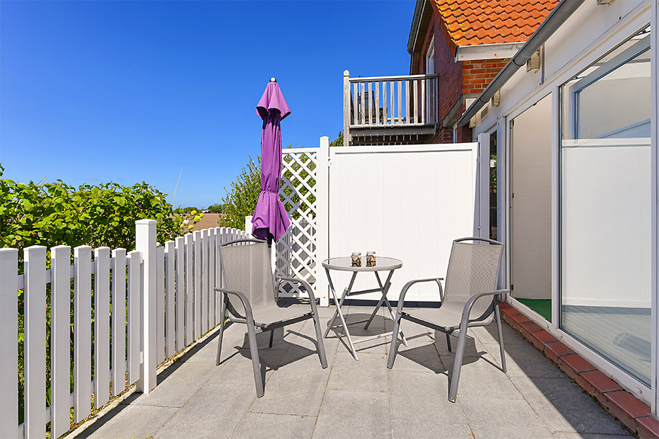 Ferienwohnung „Utkiek“ - Terrasse