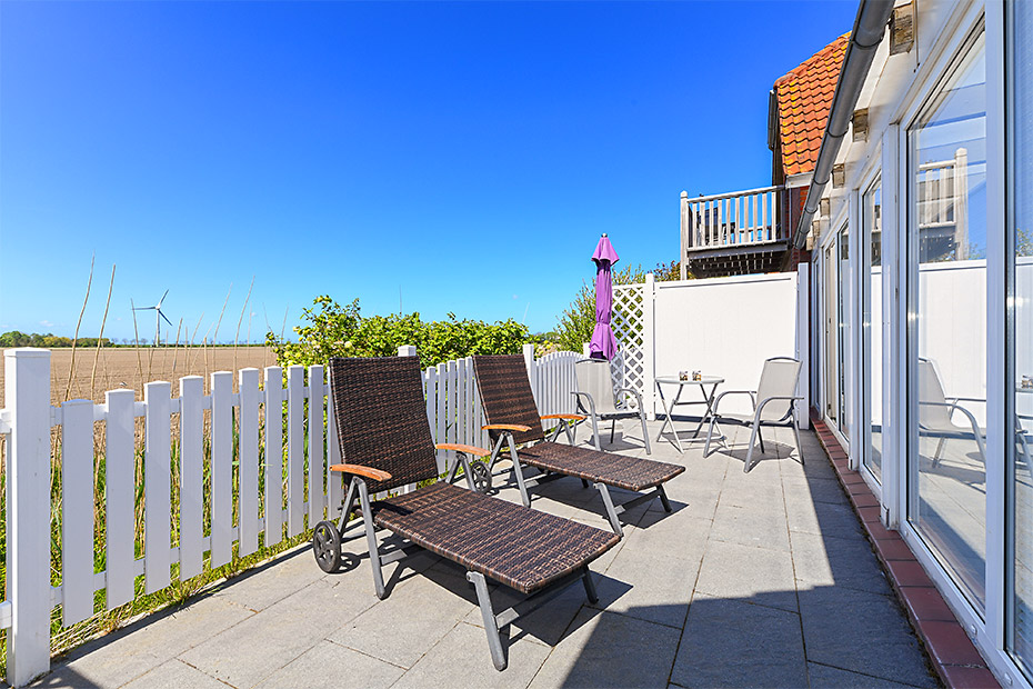 Ferienwohnung „Utkiek“ - Terrasse