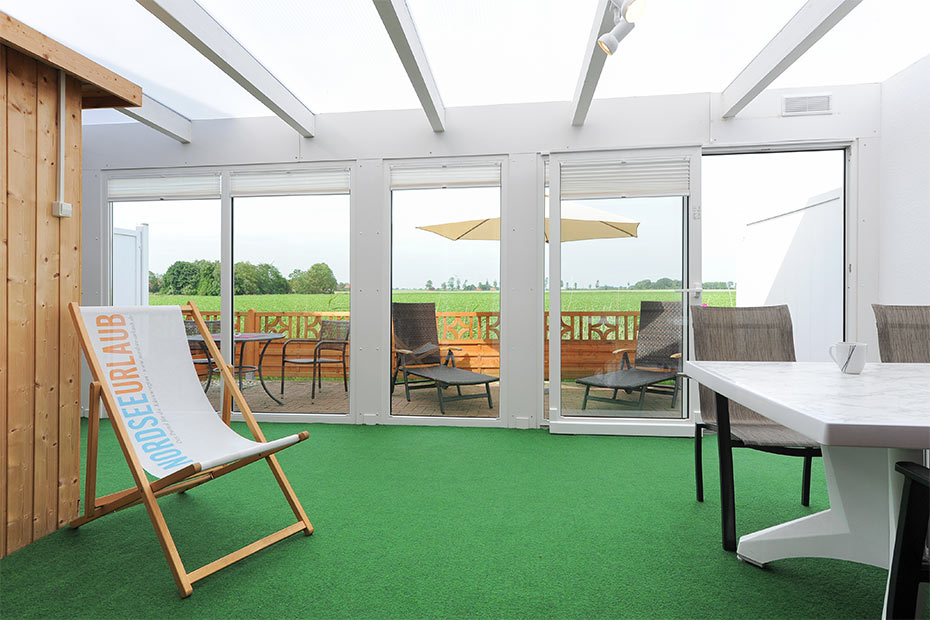 Ferienwohnung „Utkiek“ - Wintergarten mit Sauna