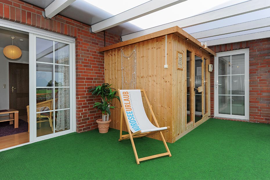 Ferienwohnung „Utkiek“ - Wintergarten mit Sauna