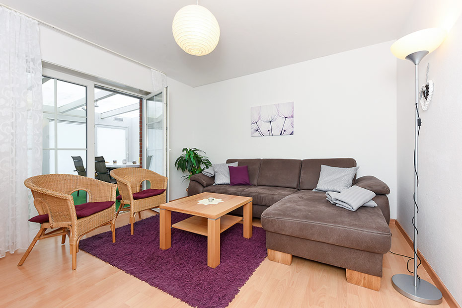 Ferienwohnung „Utkiek“ - Wohnzimmer