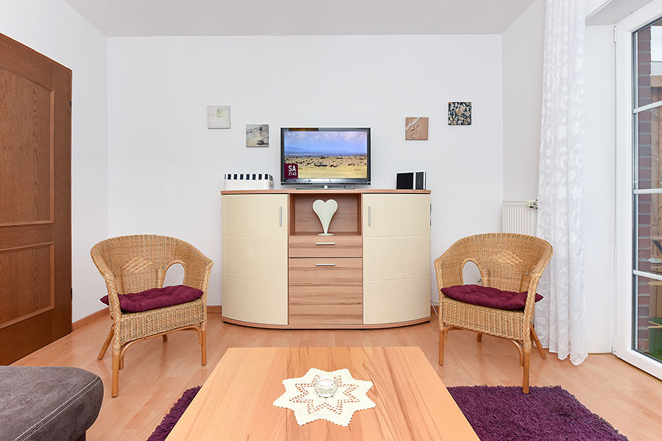 Ferienwohnung „Utkiek“ - Wohnzimmer