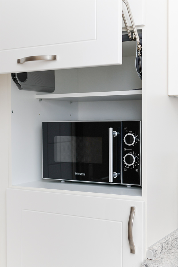 Ferienwohnung „Baltrum“ - Wohnraum mit separatem Küchenteil bei offener Raumgestaltung