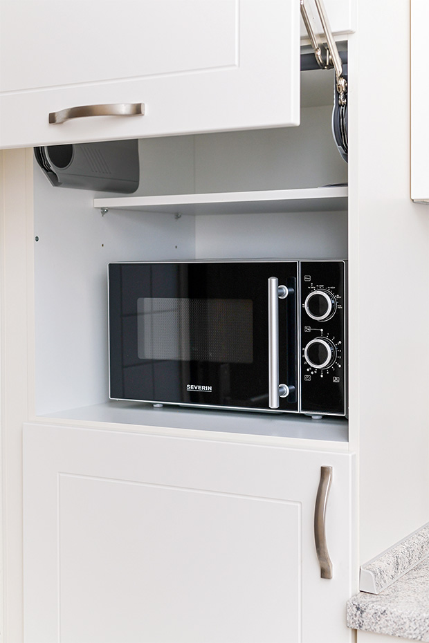 Ferienwohnung „Juist“ - Wohnzimmer mit integriertem Küchenbereich