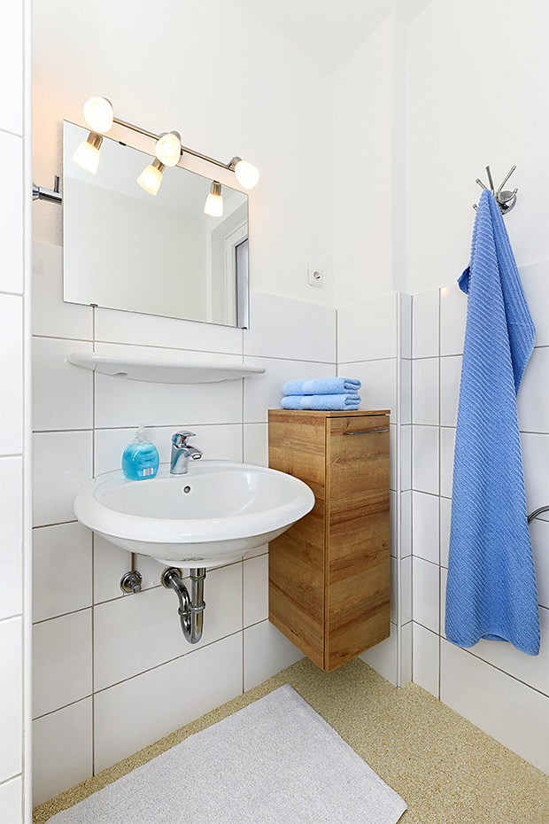 Ferienhaus „Nordseemuschel“ - Badezimmer