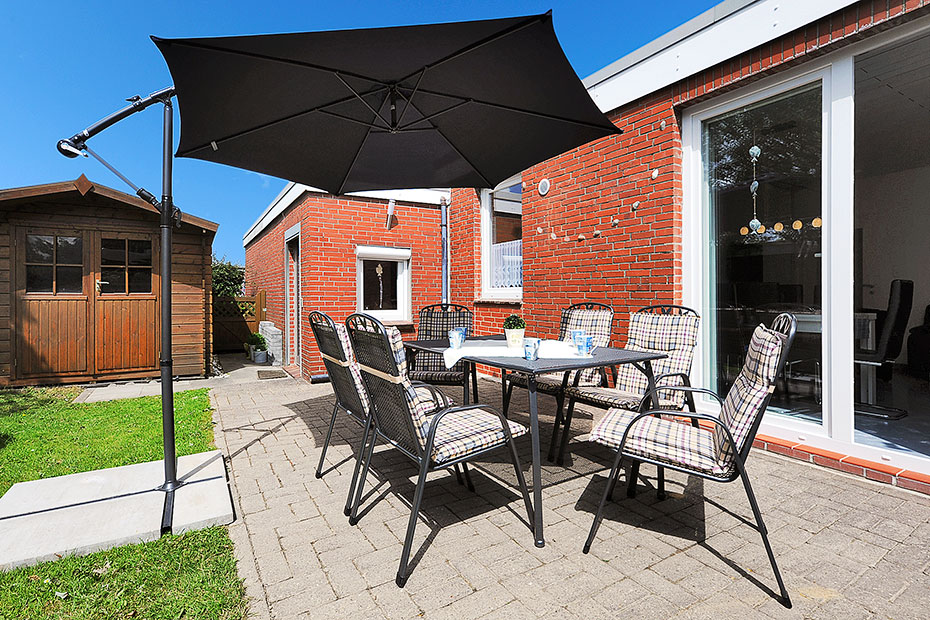 Ferienhaus „Nordseemuschel“ - Terrasse