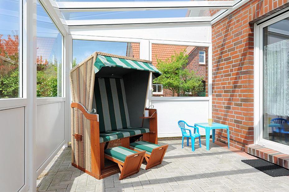 Ferienhaus „Abels“ - überdachte Terrasse