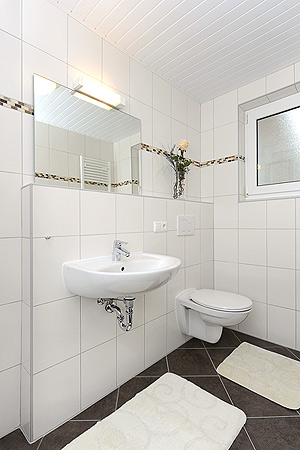 Ferienwohnung „Kiebitznest“ - Badezimmer