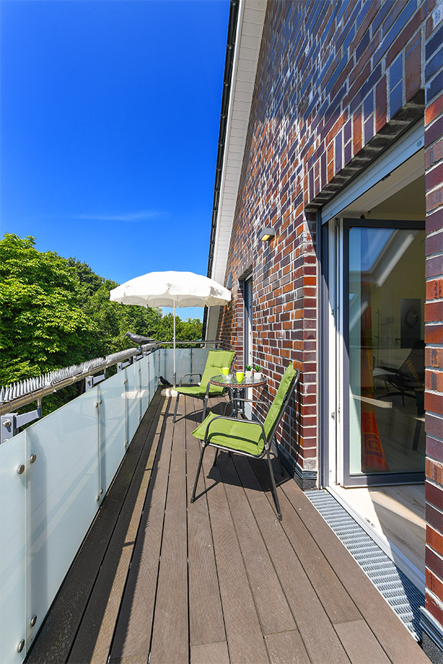 Ferienwohnung „Kiek Ut“ - Balkon