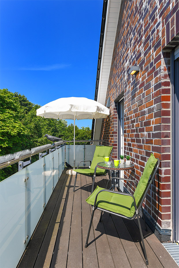 Ferienwohnung „Kiek Ut“ - Balkon