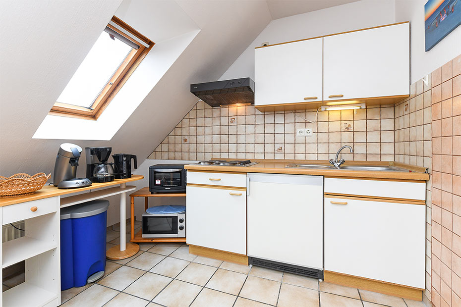 Ferienwohnung „Elly“ -  Wohnzimmer mit integrierter Küche