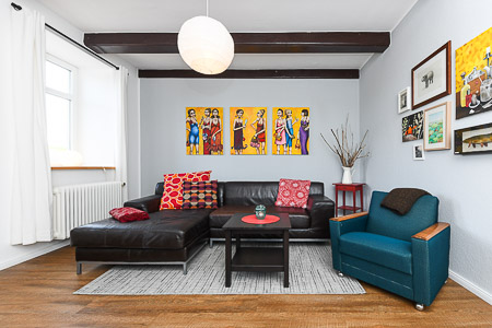 Ferienwohnung „Ebbe“ - großer Wohnraum mit großzügigem Esszimmer-Bereich