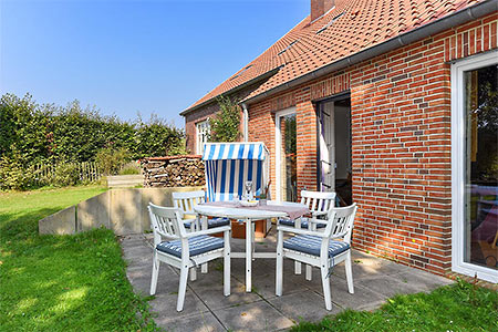Ferienwohnung „Flut“ - Terrasse