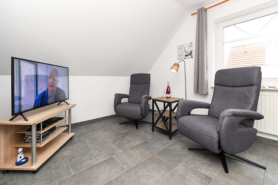 Ferienwohnung - Wohnzimmer mit integriertem Küchenbereich