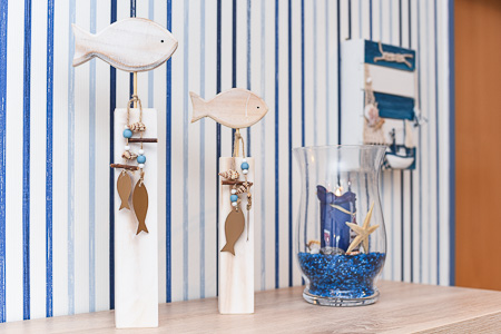 Ferienwohnung - Wohnzimmer mit integriertem Küchenbereich