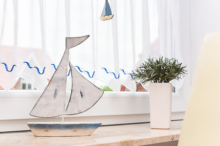 Ferienwohnung - Wohnzimmer mit integriertem Küchenbereich