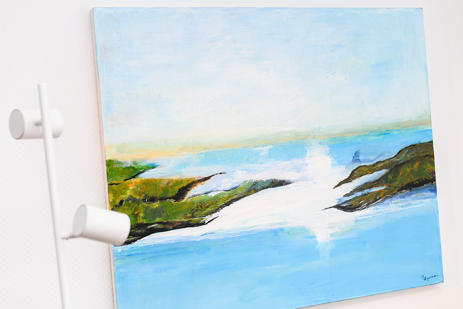 Ferienhaus „Auf Reede“ - Wohnzimmer mit integriertem Küchenbereich