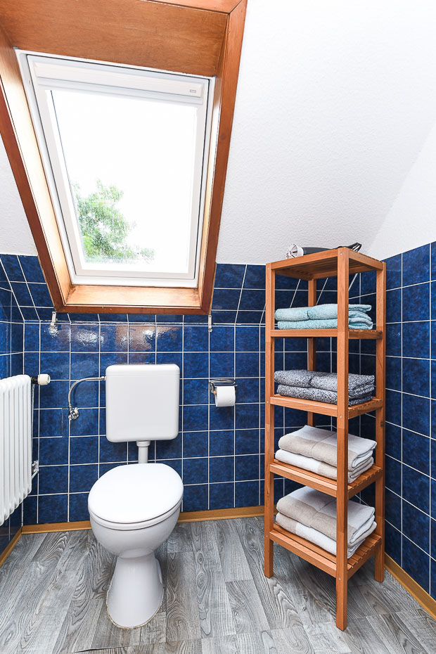 Ferienhaus „Nordseeruhe“ - Badezimmer im Obergeschoss