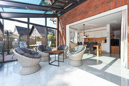 Ferienhaus „Deichkrone“ - Wintergarten