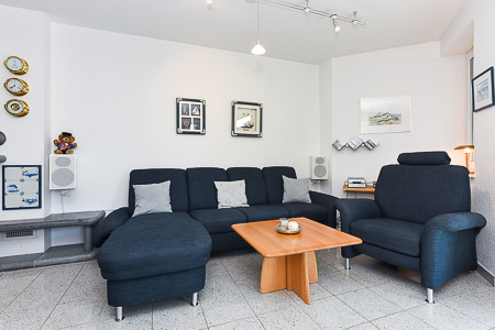 Ferienhaus „Deichkrone“ - Wohnzimmer