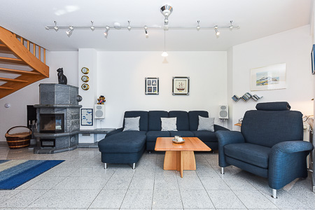 Ferienhaus „Deichkrone“ - Wohnzimmer