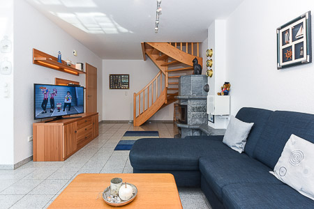 Ferienhaus „Deichkrone“ - Wohnzimmer