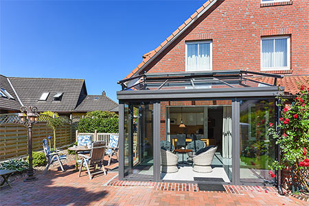 Ferienhaus „Deichkrone“ - Terrasse