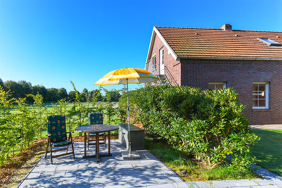Ferienwohnung „Dobbe“ - Terrasse