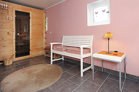 Ferienhaus „Fine“ - Sauna mit Dusche und WC im Backhaus im Garten
