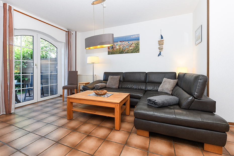 Ferienhaus „Grodehus“ - Wohnzimmer (Erdgeschoss)