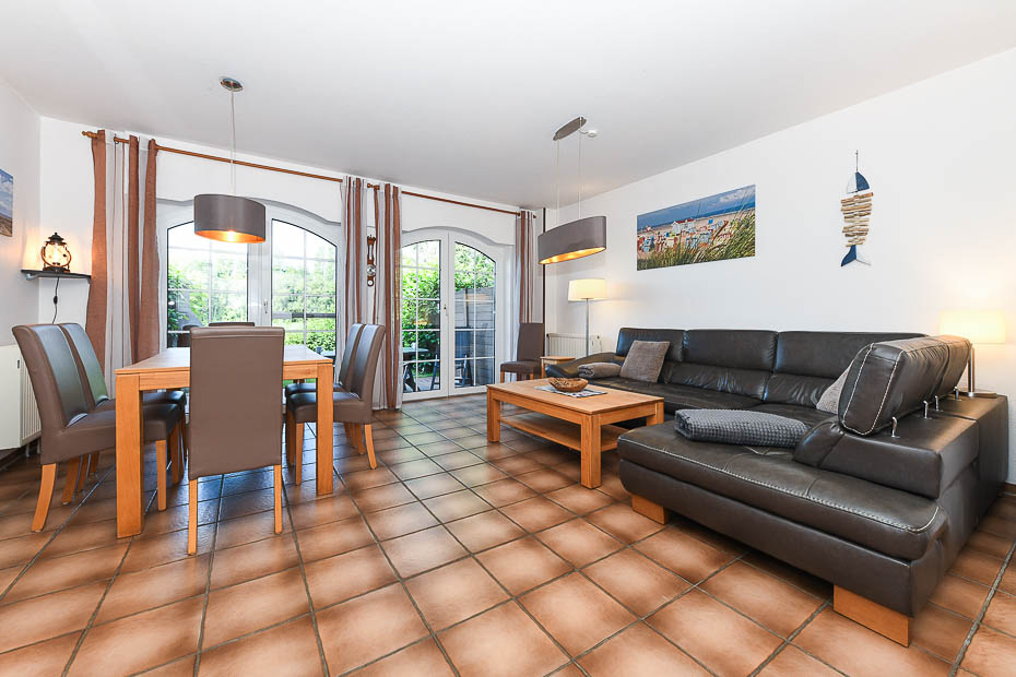Ferienhaus „Grodehus“ - Wohnzimmer (Erdgeschoss)