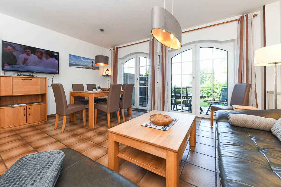 Ferienhaus „Grodehus“ - Wohnzimmer (Erdgeschoss)