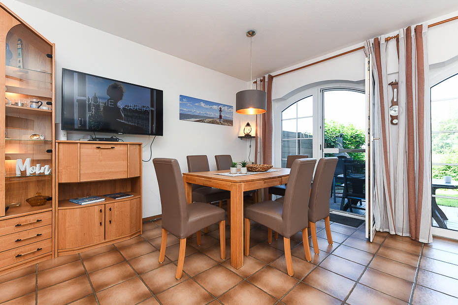 Ferienhaus „Grodehus“ - Wohnzimmer (Erdgeschoss)
