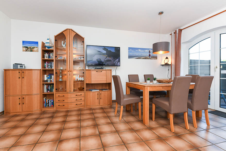 Ferienhaus „Grodehus“ - Wohnzimmer (Erdgeschoss)