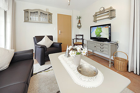 Ferienhaus „Kehrwieder“ - Wohnzimmer im Obergeschoss